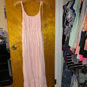 Pink maxi dress